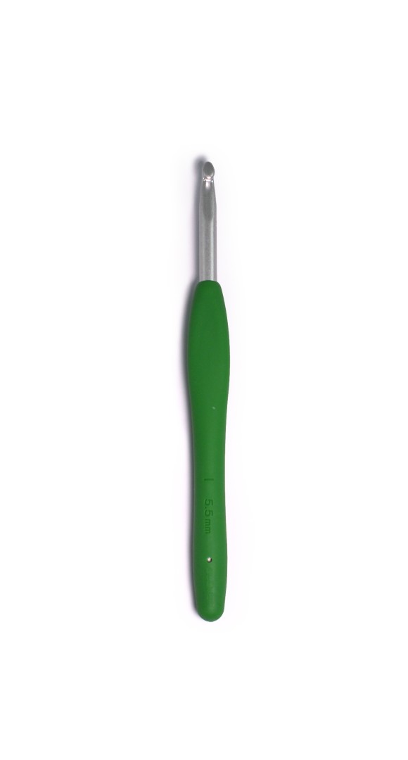 AGULHA CROCHE EMBORRACHADA 5,5MM