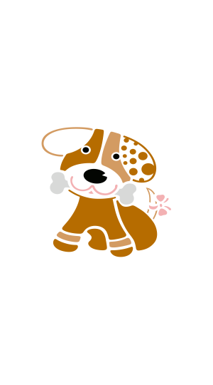 STENCIL 100X100MM 30005 - 1230 CACHORRO