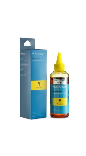 REFIL DE TINTA COMPATIVEL AMARELO HP 100ML. MULTILASER