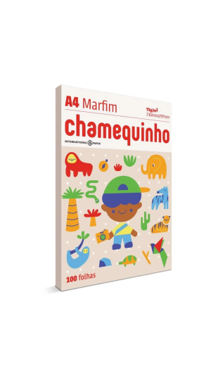PAPEL SULFITE C/ 100 CHAMEQUINHO MARFIM