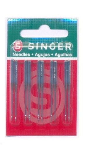 AGULHA DE MAQUINA SINGER PARA COSTURA 1955 Nº12 RETA CABO GROSSO ENV/10