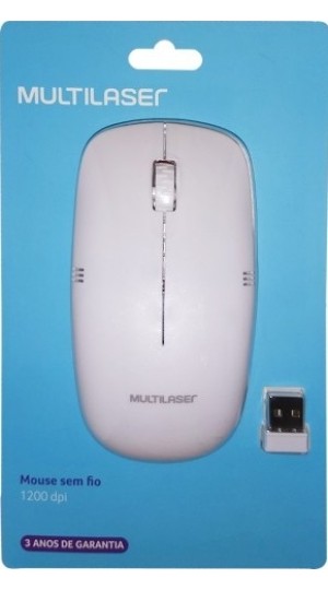 MOUSE SEM FIO 2.4 GHZ CINZA USB MO285