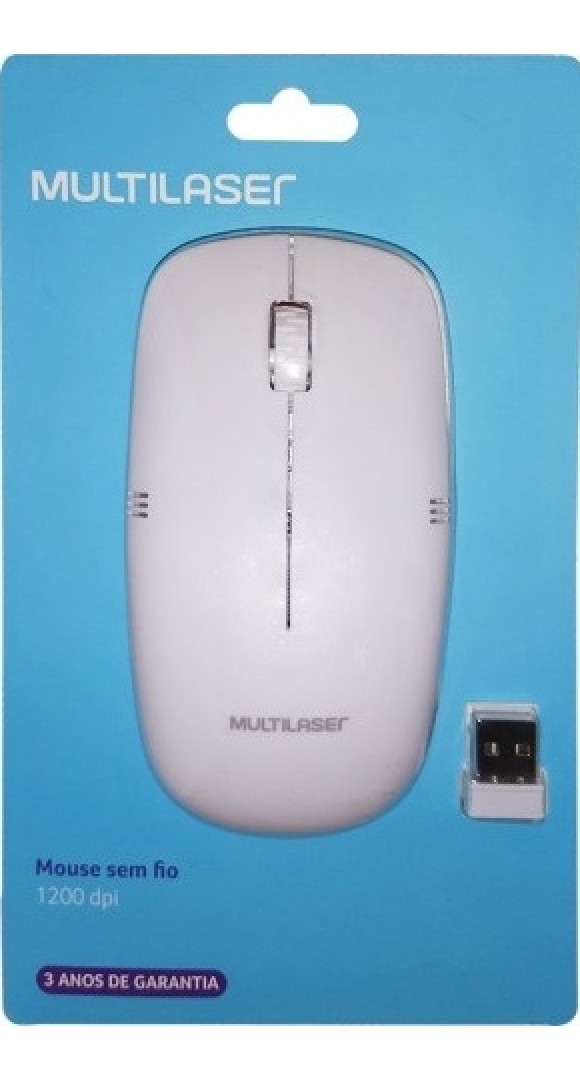 MOUSE SEM FIO 2.4 GHZ CINZA USB MO285