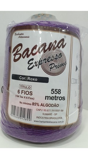 BARBANTE EXPRESSO ROXO 6 FIOS 600G.