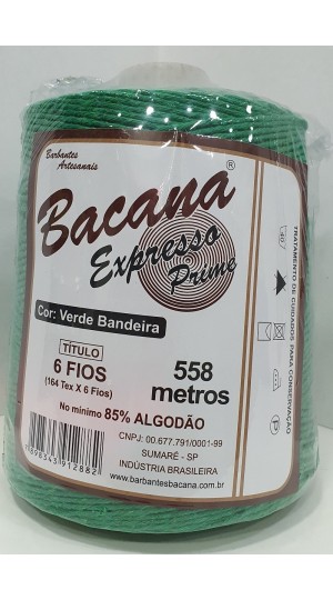 BARBANTE EXPRESSO VERDE BANDEIRA 6 FIOS 600G.