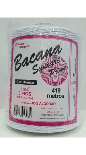 BARBANTE SUMARÉ BRANCO 8 FIOS 600G.