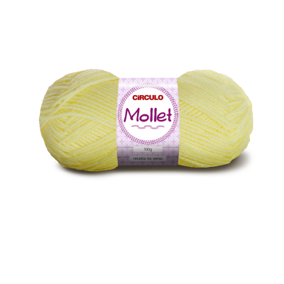 LÃ MOLLET 100G. AMARELO CANDY 325
