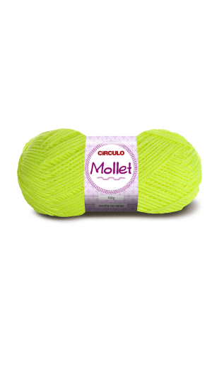 LÃ MOLLET 100G. AMARELO NEON 780