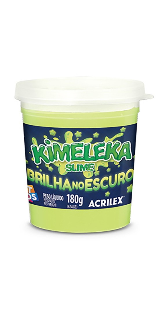 KIMELEKA SLIME BRILHA NO ESCURO 180G.