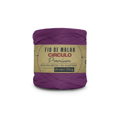 FIO DE MALHA CIRCULO PREMIUM - COR 6859 ROXO BRILHAMTE