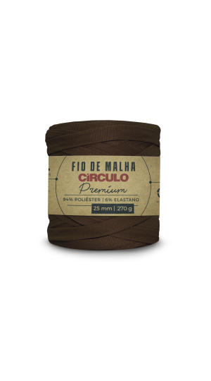 FIO DE MALHA CIRCULO PREMIUM - COR 7288 CHOCOLATE EM PÓ