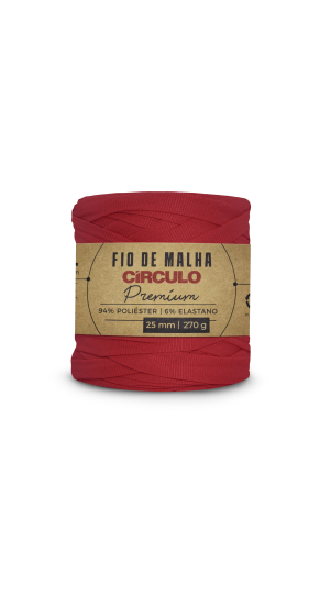 FIO DE MALHA CIRCULO PREMIUM - COR 3528 CARMIM