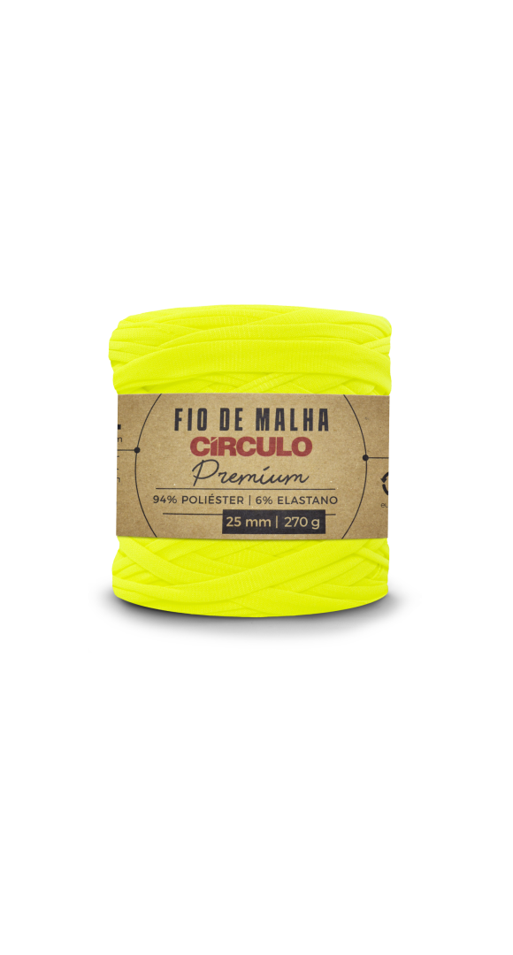 FIO DE MALHA CIRCULO PREMIUM - COR 780 AMARELO NEON