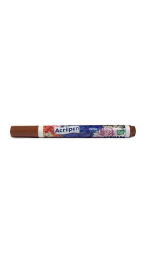 MARCADOR P/ TECIDO ACRILPEN MARROM 531 ACRILEX