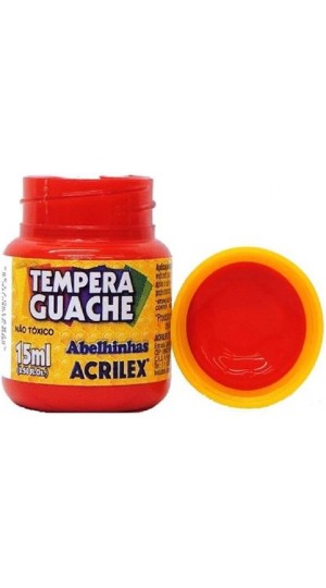 TINTA GUACHE VERMELHO FOGO 507 15ML  ACRILEX